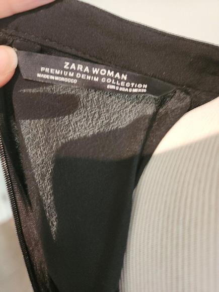 Zara Black Long Sleeve Ruffle Dress  Size Small - Picture 9 of 9